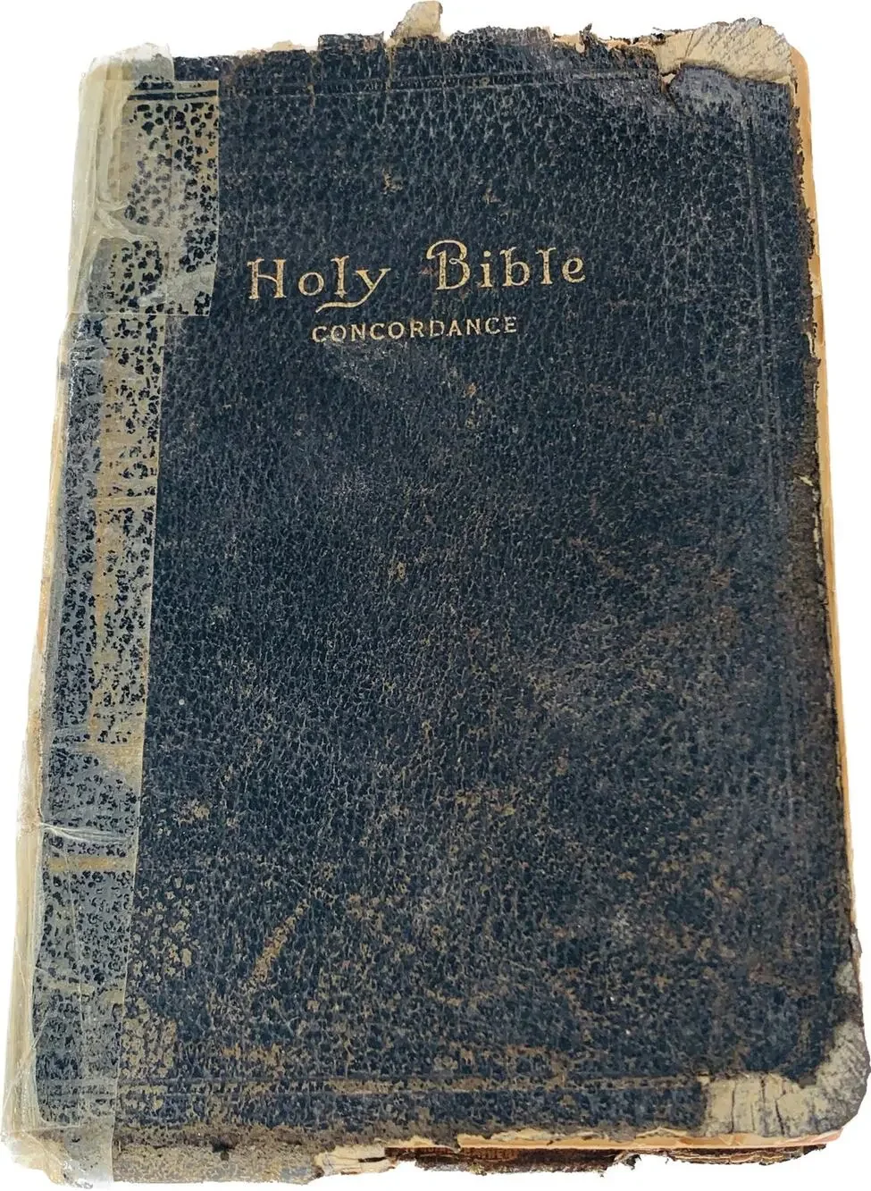 KJV Bible Thumb Index Holy Word Concordance Copywrite 1945 USA Made Imperfect
